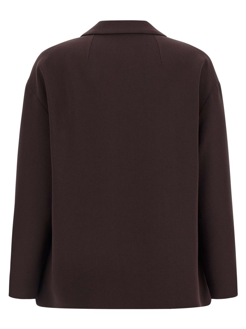 Alberto Biani Two-Button Blazer With V-Neck