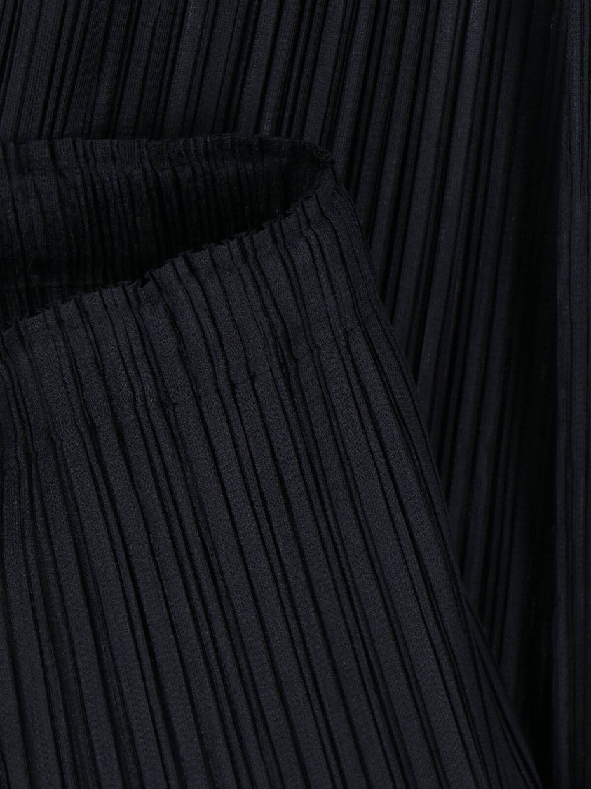 Pleats Please Black Pleated Slim Pants