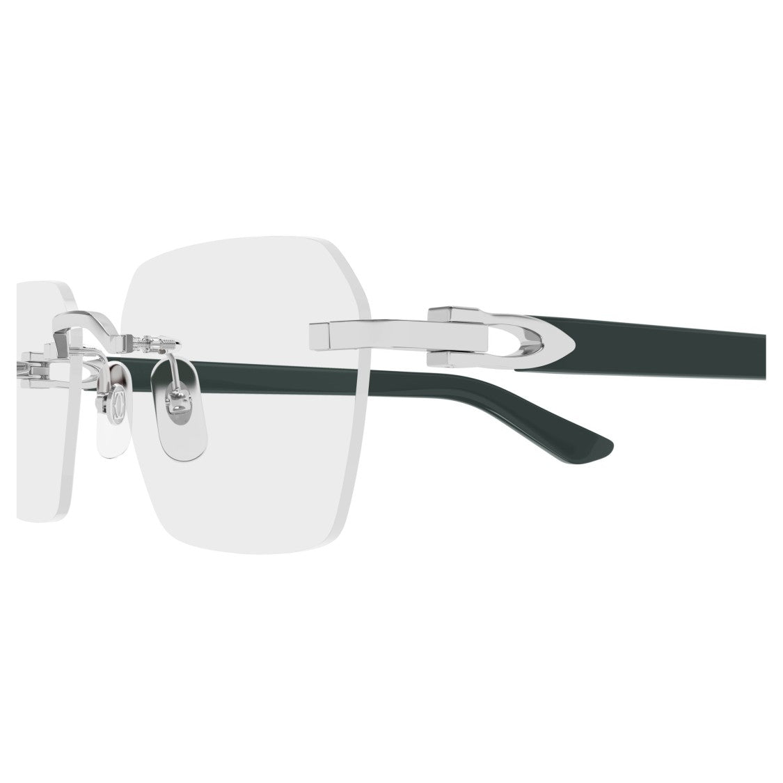 Cartier Ct0623o Rimless Rectangular Eyeglasses