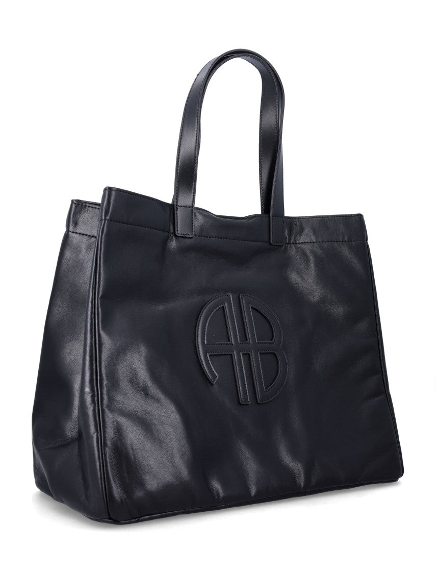 Anine Bing Large Rio Monogram Tote