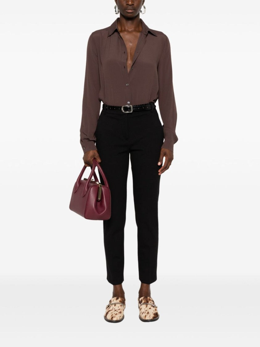 Pinko Straight-Leg Trousers With Tailored Fit And Minimalist Design