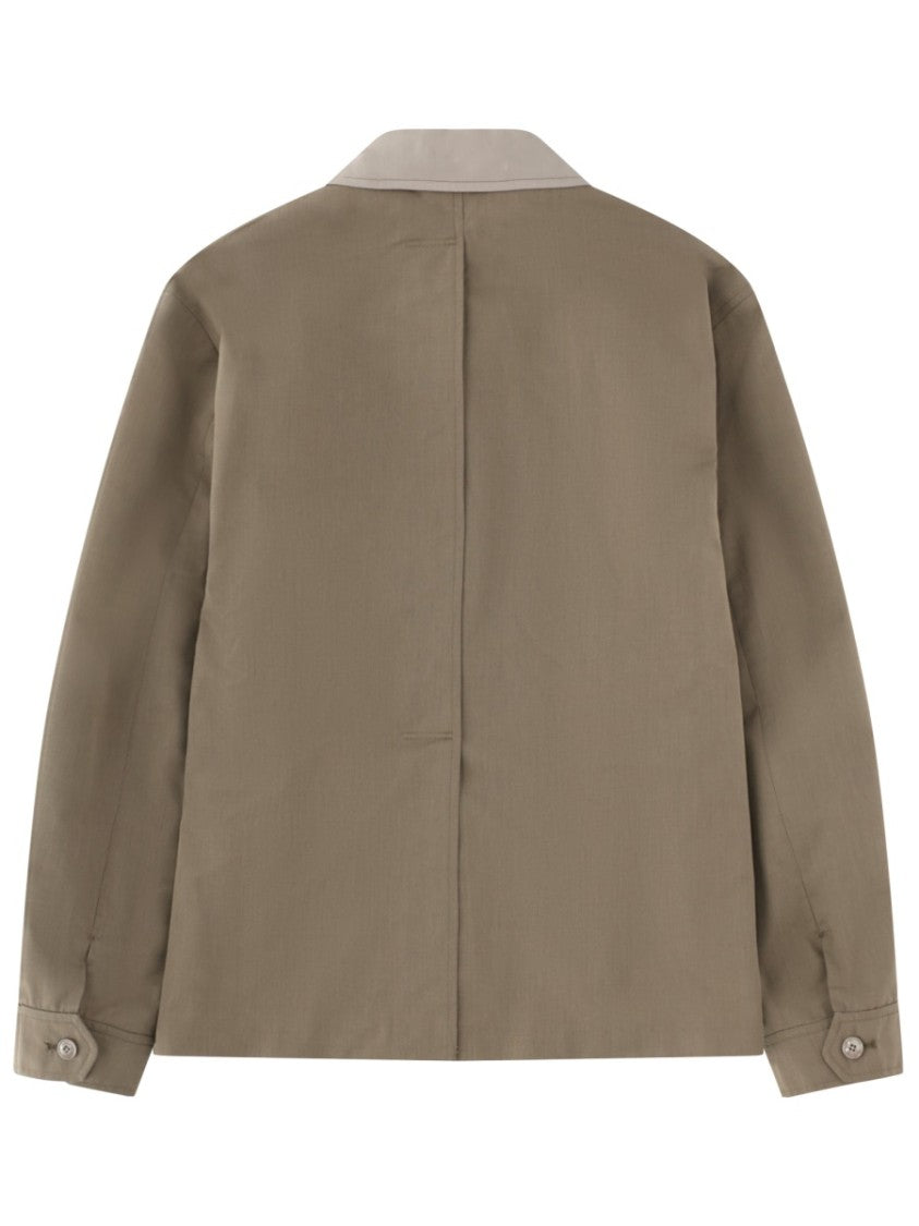 Our Legacy Pack Contemporary Boxy Contrasting Collar Wool Jacket