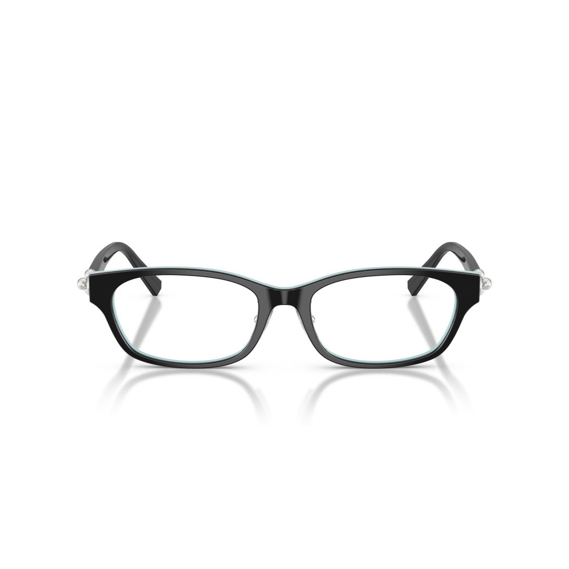 Tiffany & Co. Rectangular Eyeglasses With Light Blue Detailing