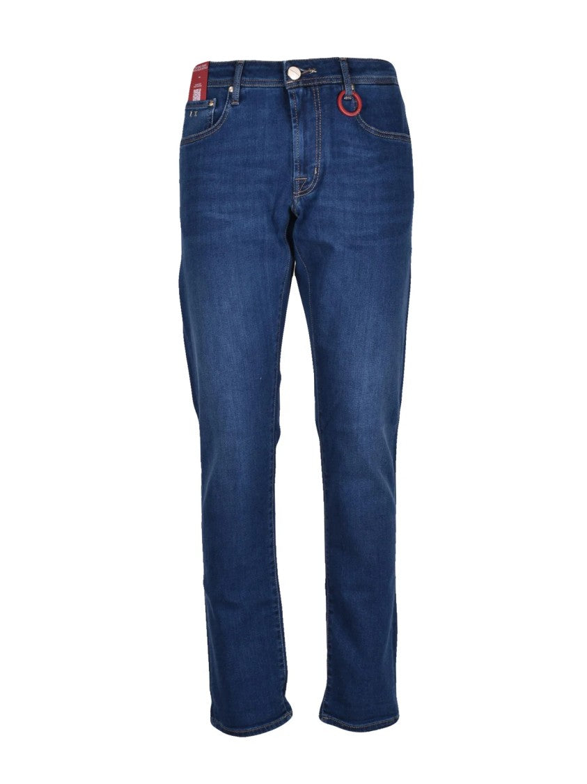 Tramarossa Tailored Blue Slim Fit Jeans With Five-Pocket Design