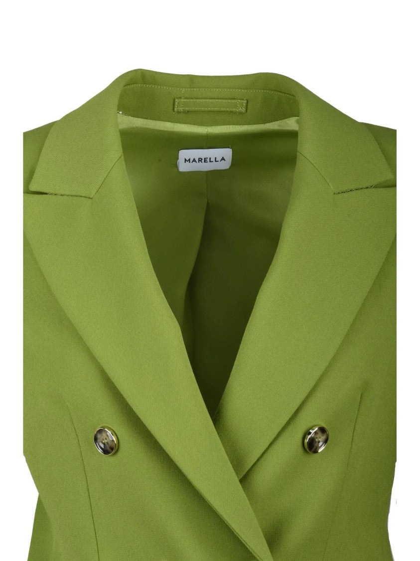Marella Green Puma Polyester Viscose Elastane Jacket