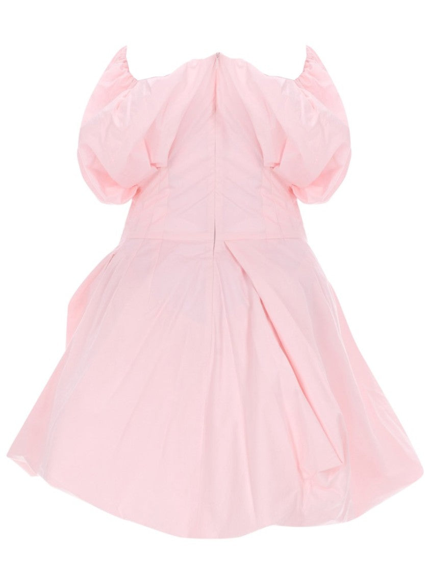 Magda Butrym Strapless Gathered Poplin Mini Dress