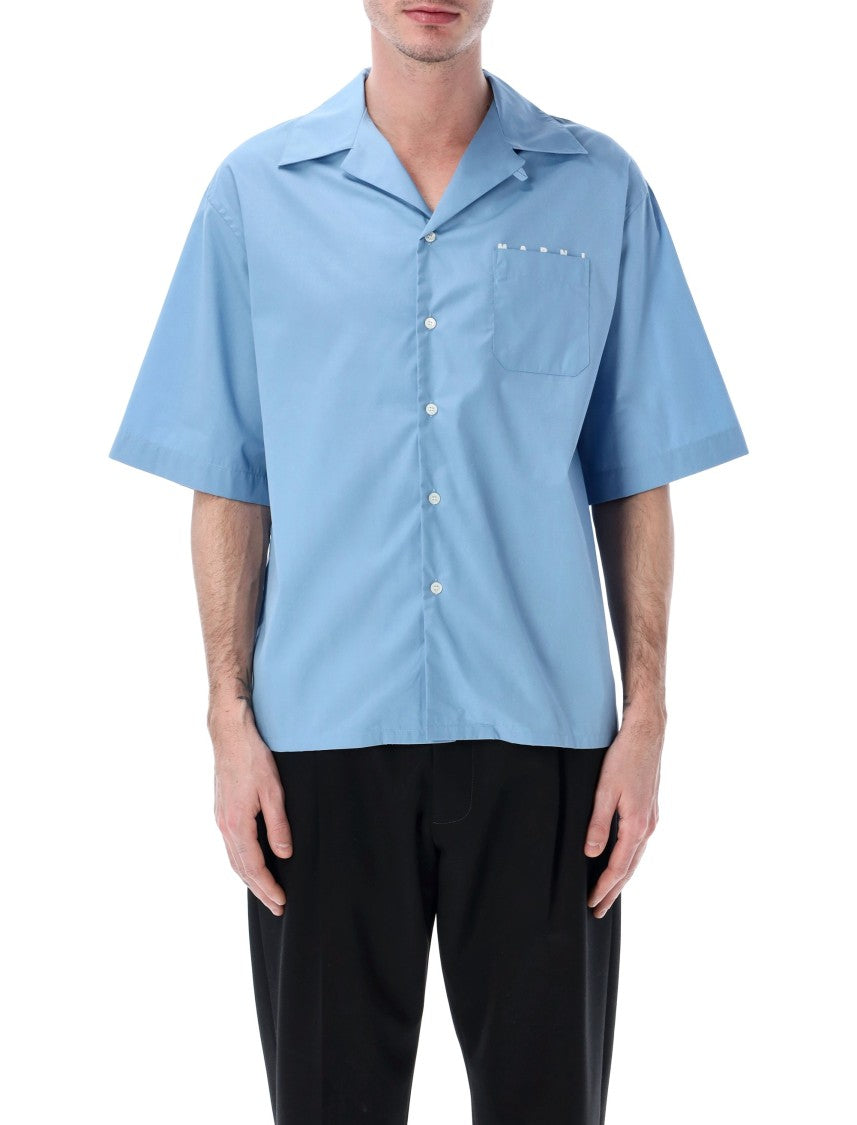 Marni Double Organic Cotton Poplin Bowling Shirt