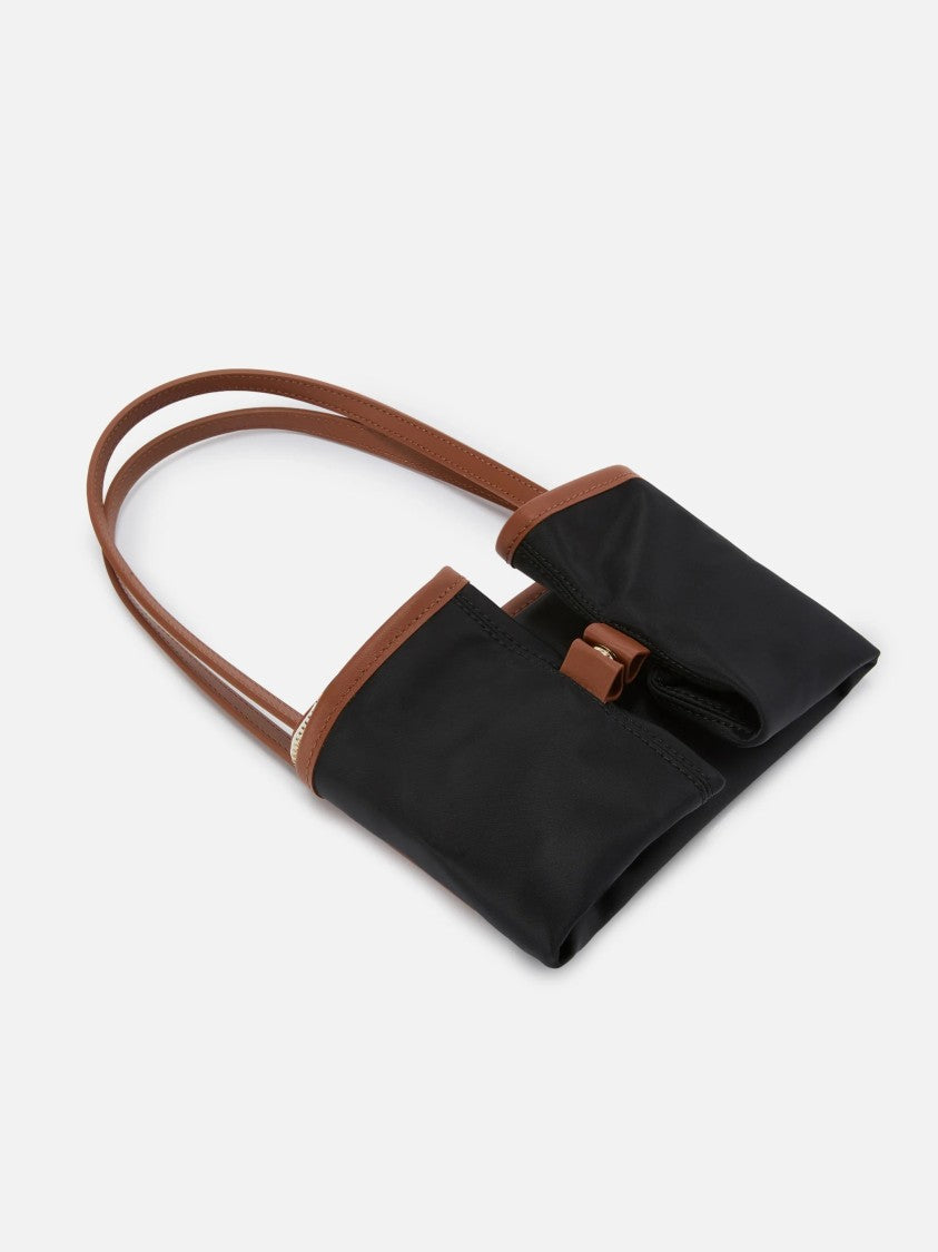 Mc2 Saint Barth Mid Nylon Shoulder Bag With Adjustable Strap And Subtle Logo