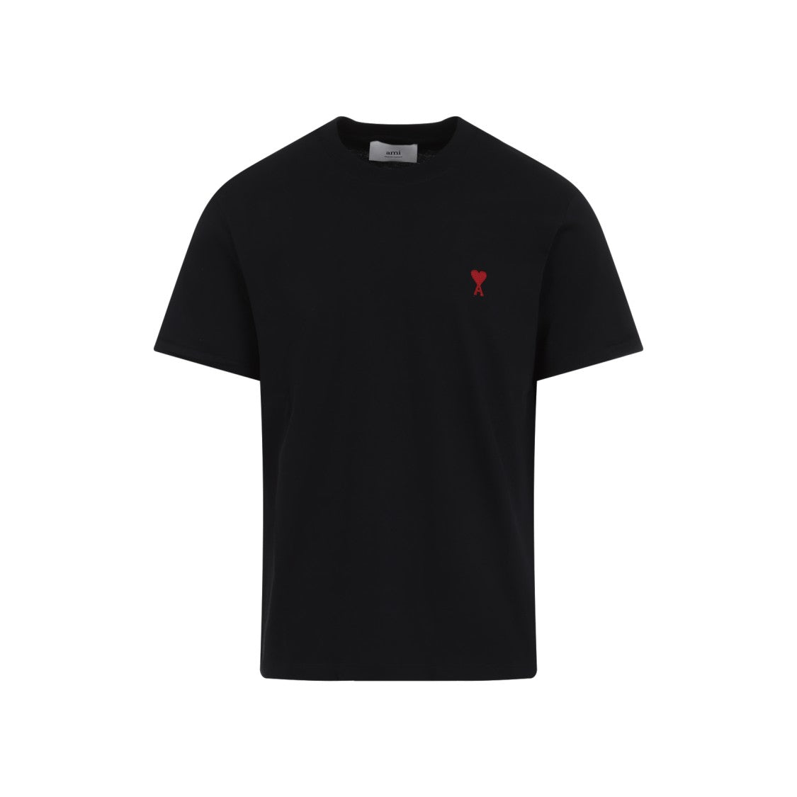Ami Paris Black Cotton T-Shirt