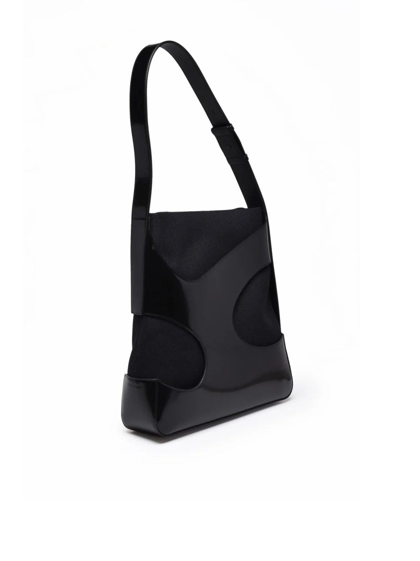 Ferragamo Shoulder Bag Nylon/Cotton - Black