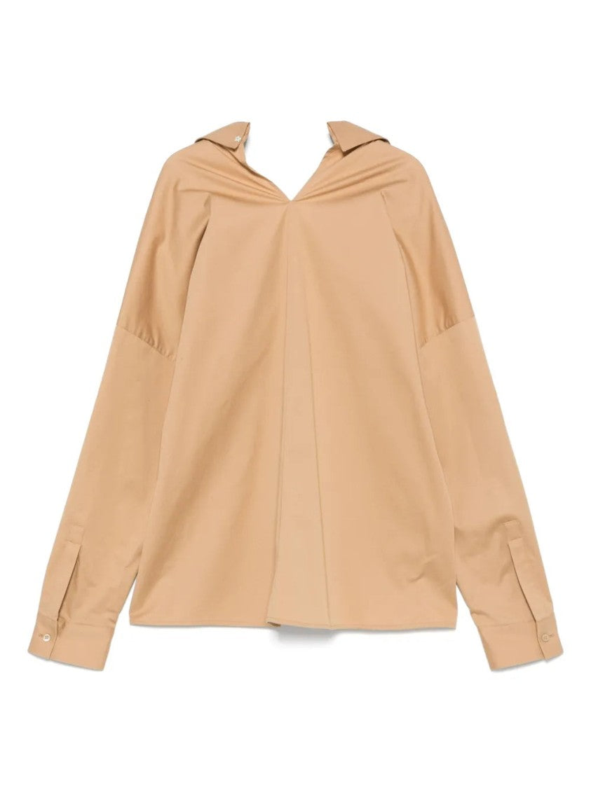 Lorena Antoniazzi Light Brown Twill Shirt