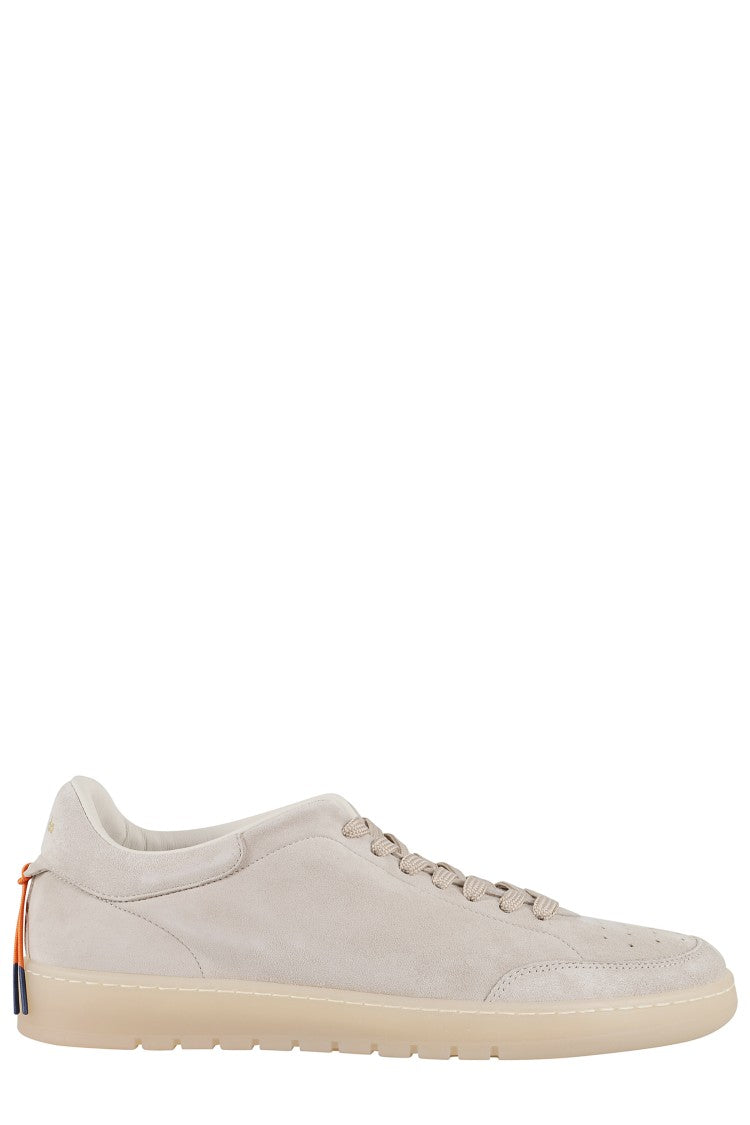 Barracuda Vintage-Inspired Leather Sneakers With Perforated Toe Box