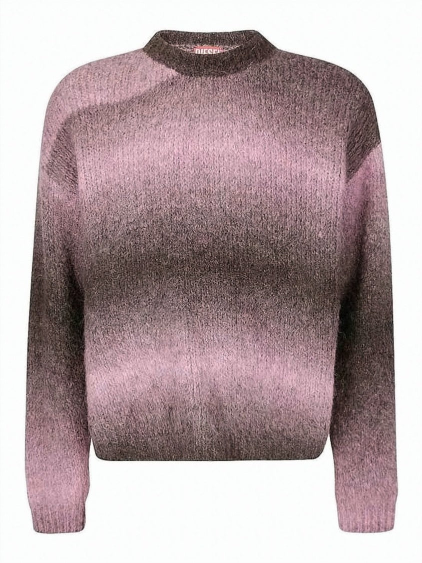 Diesel Gradient Pattern Alpaca Knit Sweater