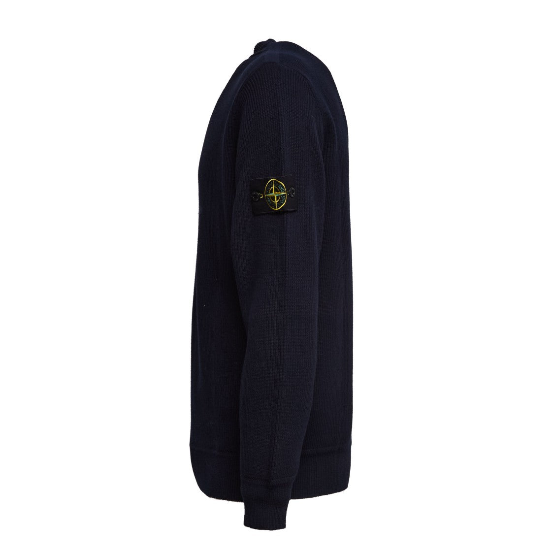 Stone Island Ribbed Soft Organic Cotton Crewneck Sweater