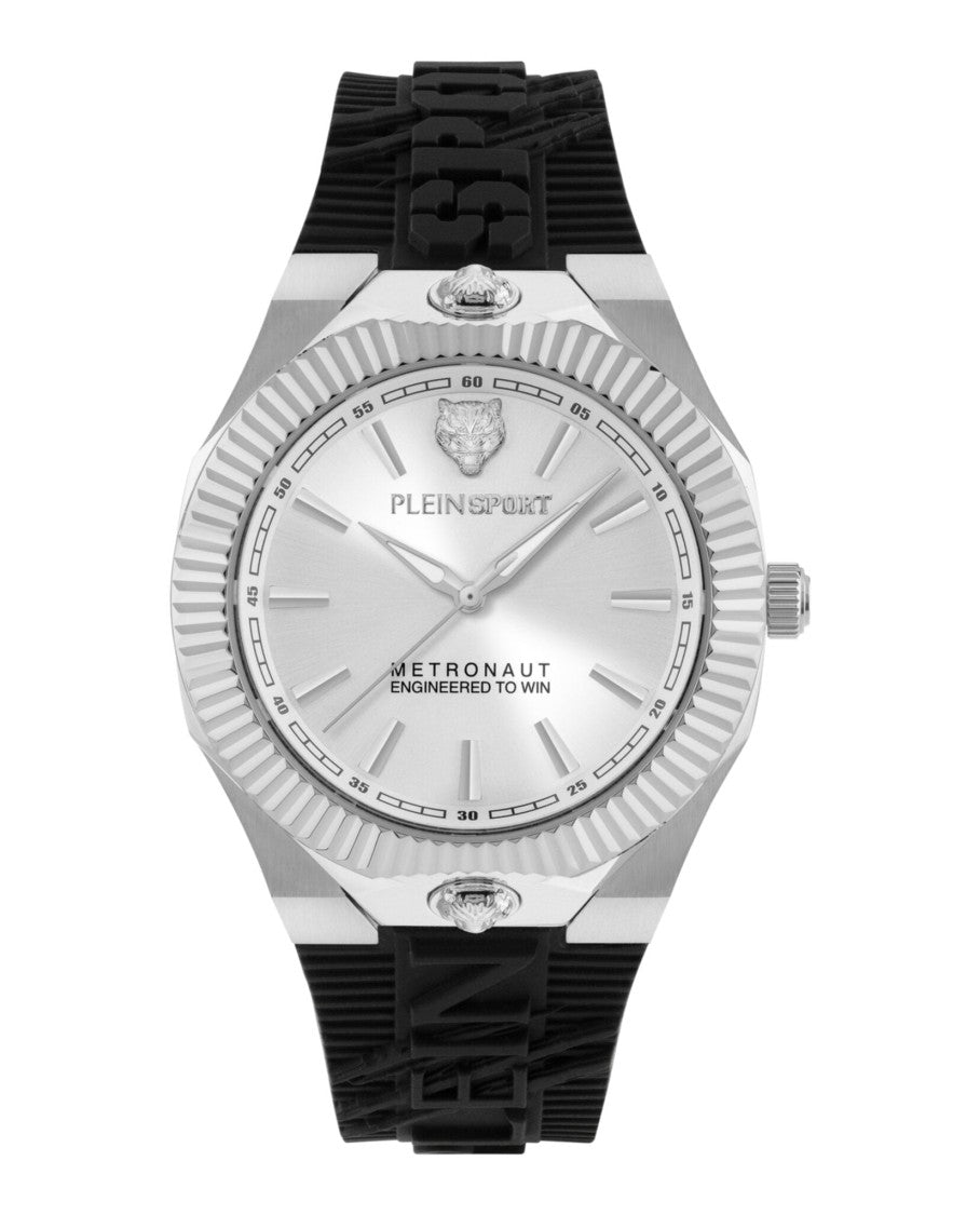 Plein Sport Metronaut Silicone Watch With 42Mm Stainless Steel Case