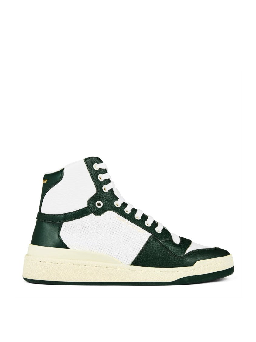 Saint Laurent Sl/24 Logo Mid-Top Sneakers