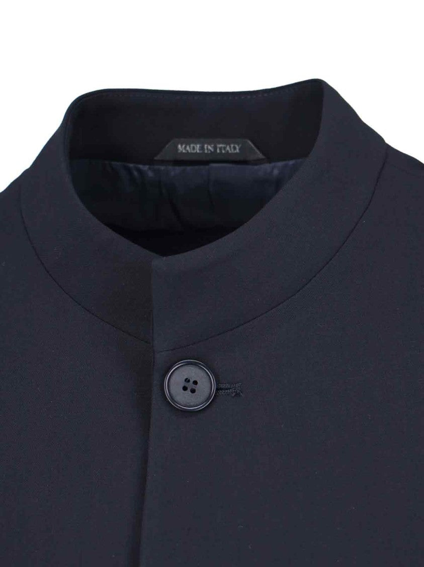 Giorgio Armani Single-Breasted Blazer – Navy