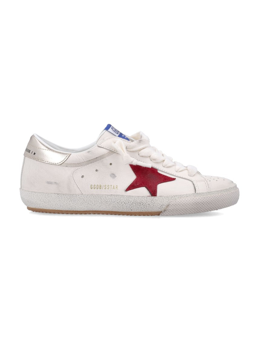 Golden Goose Star Leather Red Accent Sneakers
