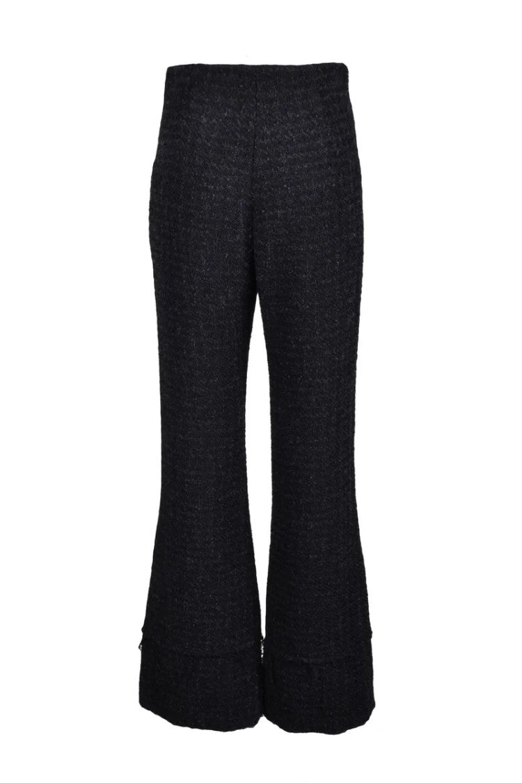 Erika Cavallini Black Mixed Fiber Trousers