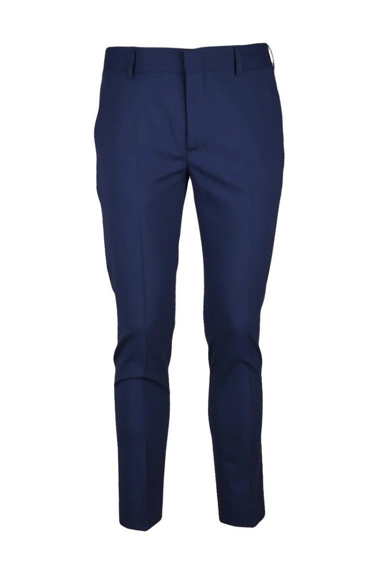 Daniele Alessandrini Wool Stretch Trousers - Blue