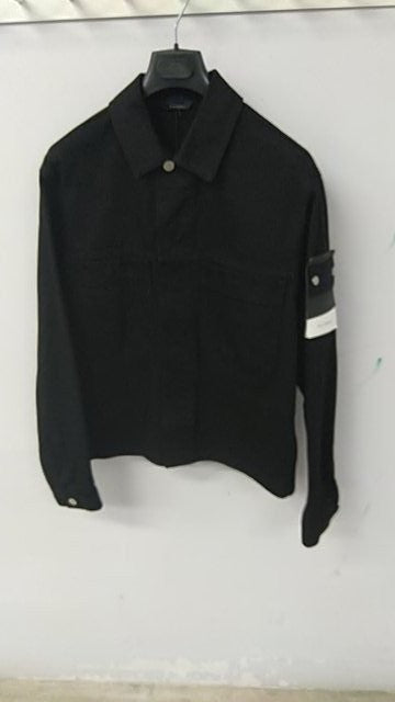 Versace Short-Sleeved Satin Top With Pointed Collar