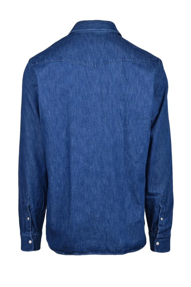 Alessandro Gherardi Blue Oxford Cotton Men's Oxford Shirt