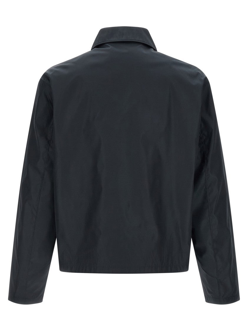 Prada Minimalist Re-Nylon Jacket With Cotton Lining And Triangle Logo