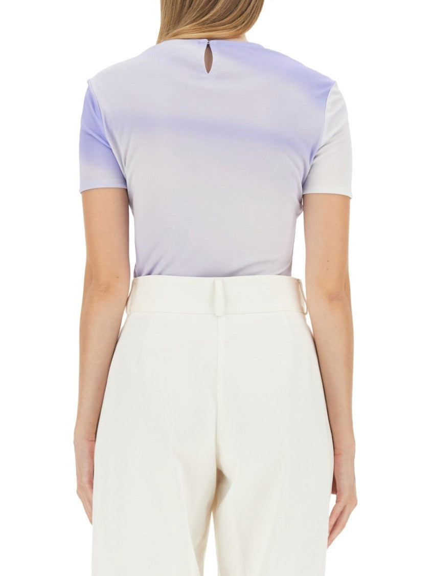 Jil Sander Graphic Slim-Fit T-Shirt With Keyhole Detail