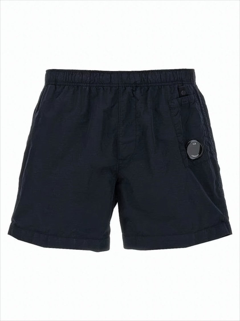 C.P. Company Blue Shorts With Elastic Waistband