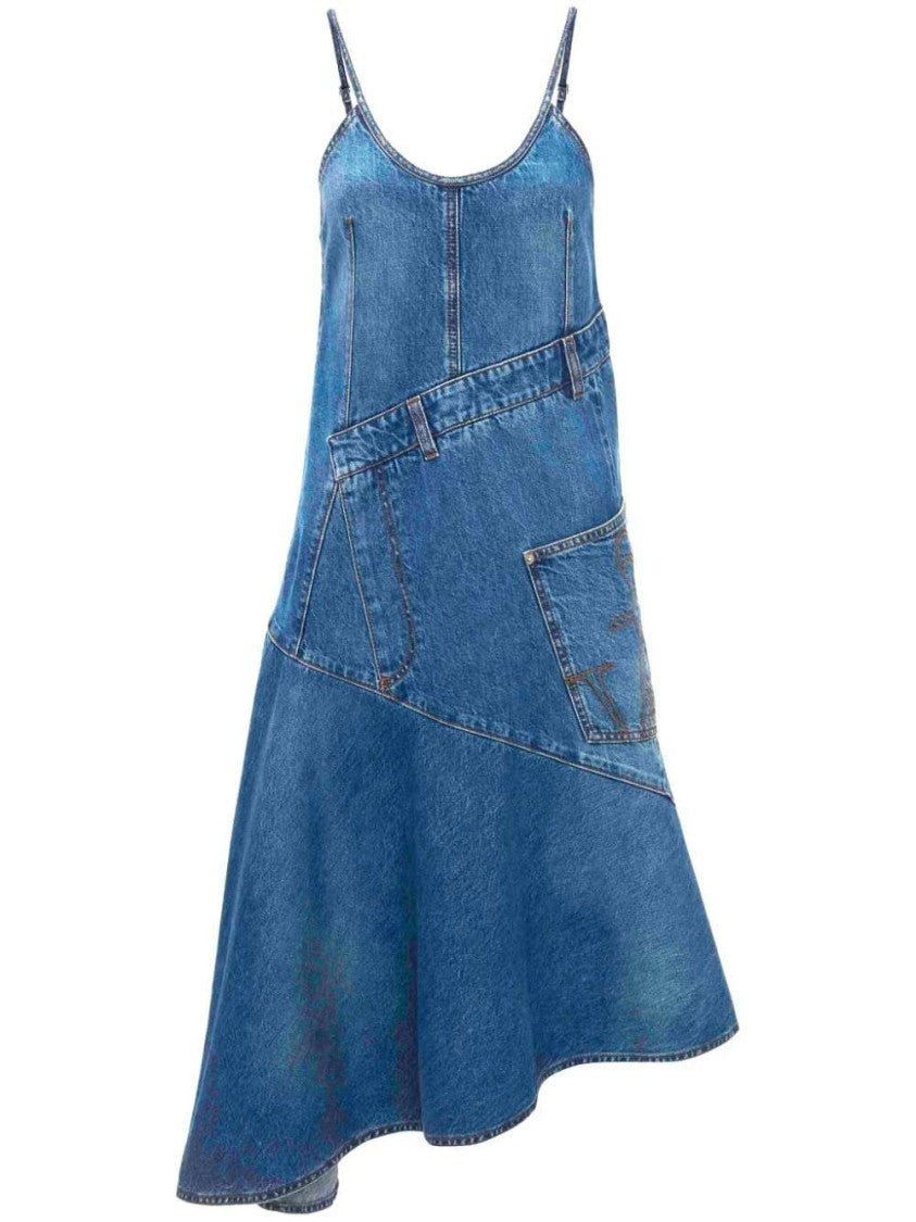 J. W. Anderson Asymmetric Cotton Denim Dress