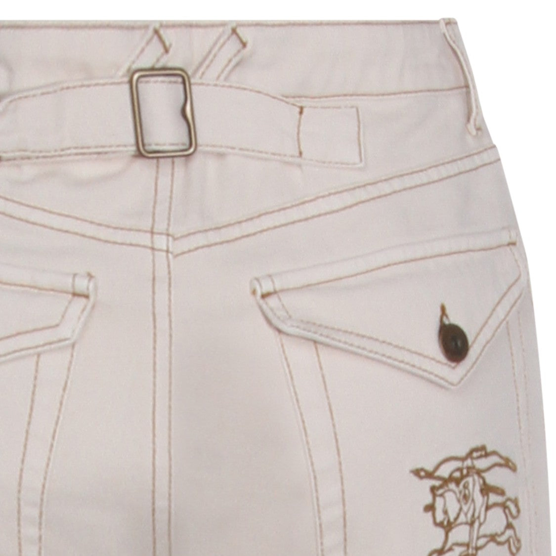 Burberry Straight-Cut White Denim Jeans