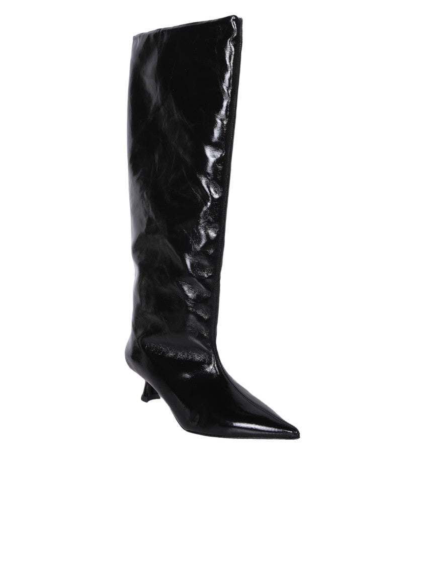 Ganni Ankle Boots With Design And Fit