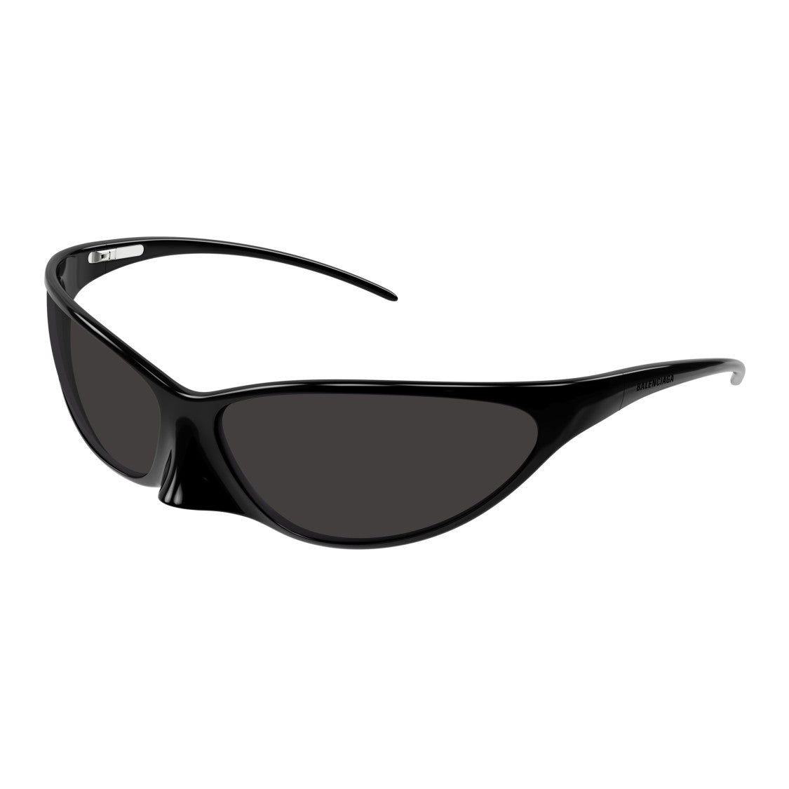 Balenciaga Bb0349s Wraparound Black Sunglasses