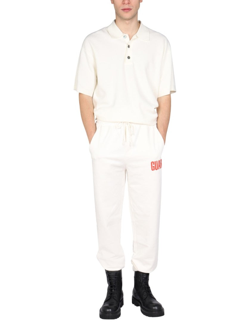Helmut Lang Logo Print Jogging Pants
