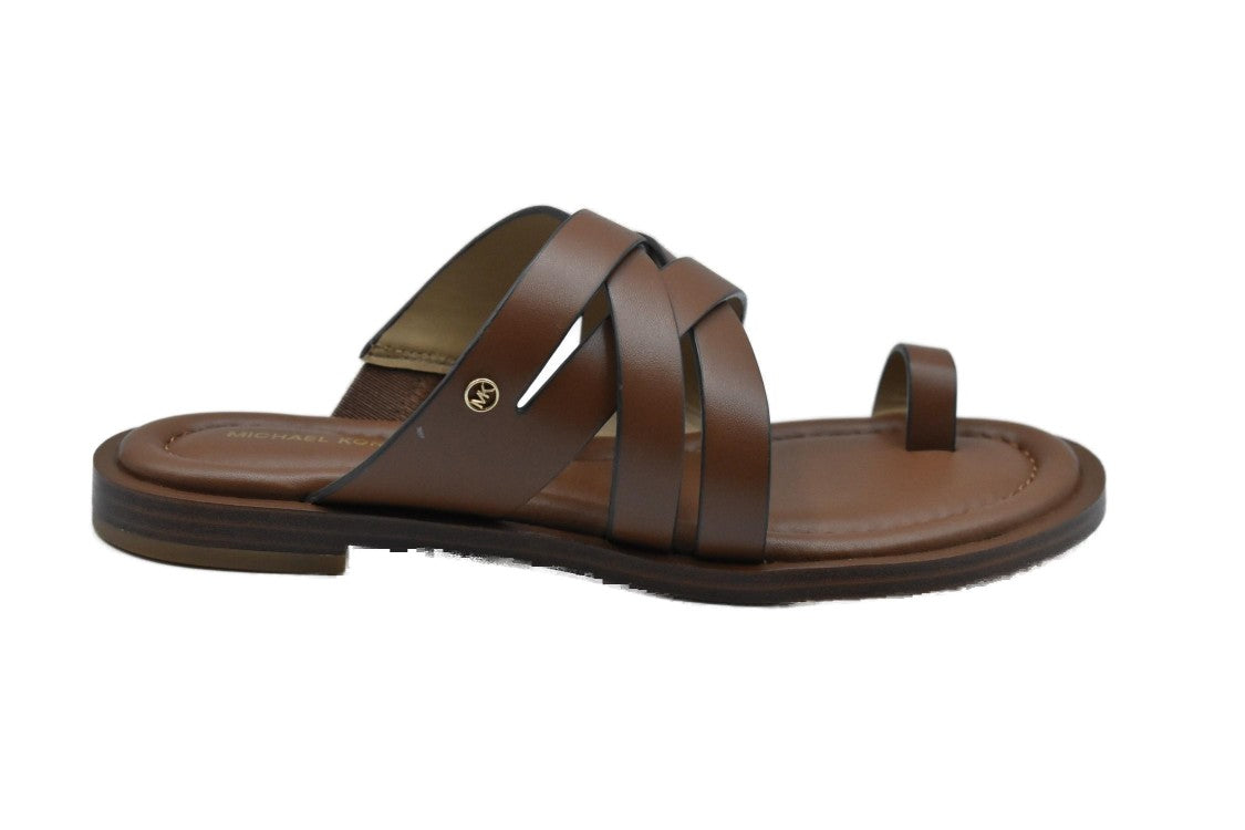Michael Kors Brown Low Shoes With Crisscross Straps