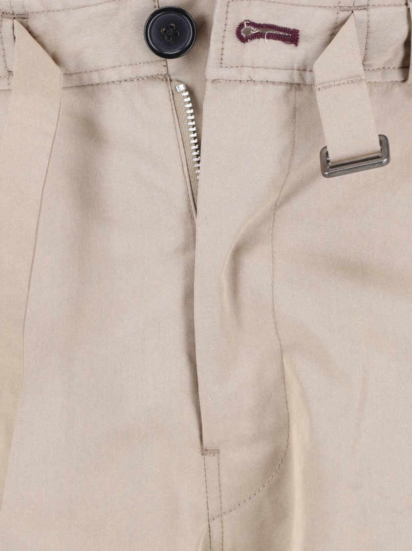 Paul Smith Beige Mid-Rise Cotton Cargo Pants