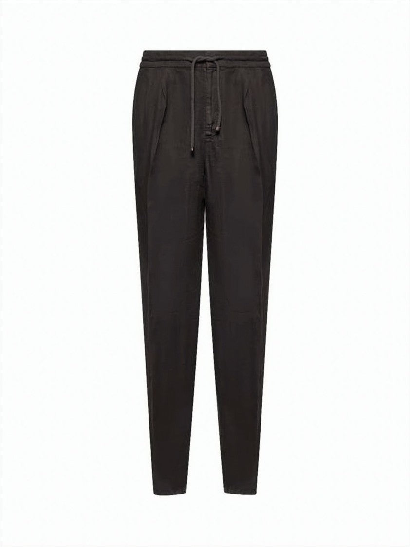 Brunello Cucinelli Relaxed Fit Linen Jogger Pants