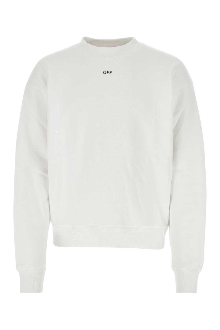 Off-White White Cotton Sweatshirt
