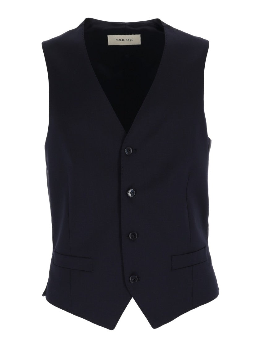 L.B.M. 1911 Blue Tailored Tailored Vest