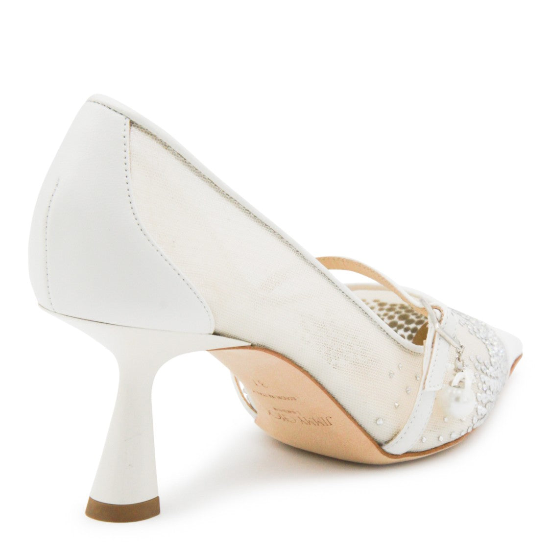 Jimmy Choo White Aren Pumps