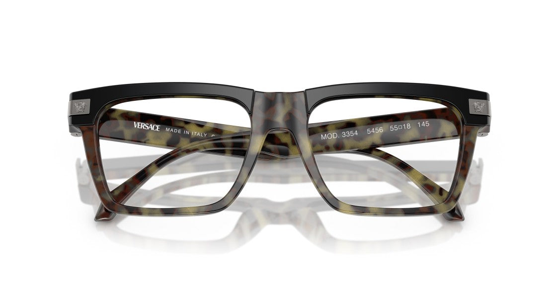 Versace 0Ve3354 Oversized Square Tortoiseshell Sunglasses