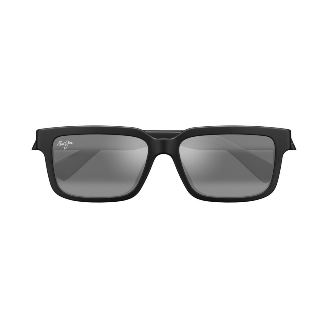 Maui Jim Hiapo Af Bold Rectangular Frame Sunglasses With Matte Finish