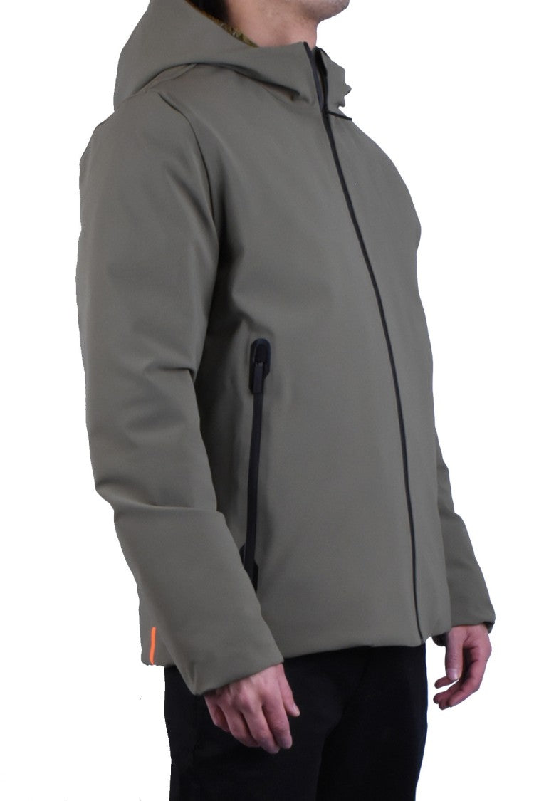Rrd Green Nylon Quilted Down Jacket