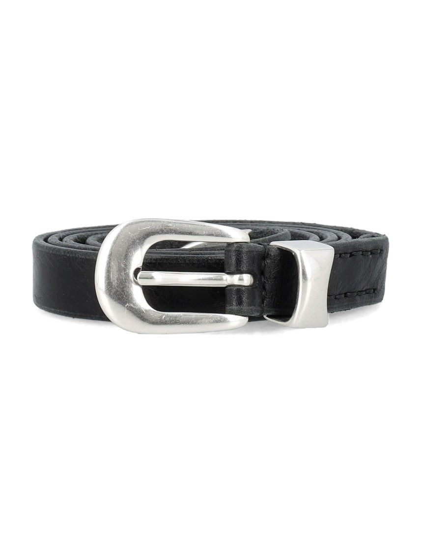 Our Legacy Leather 2Cm Buckle Belt