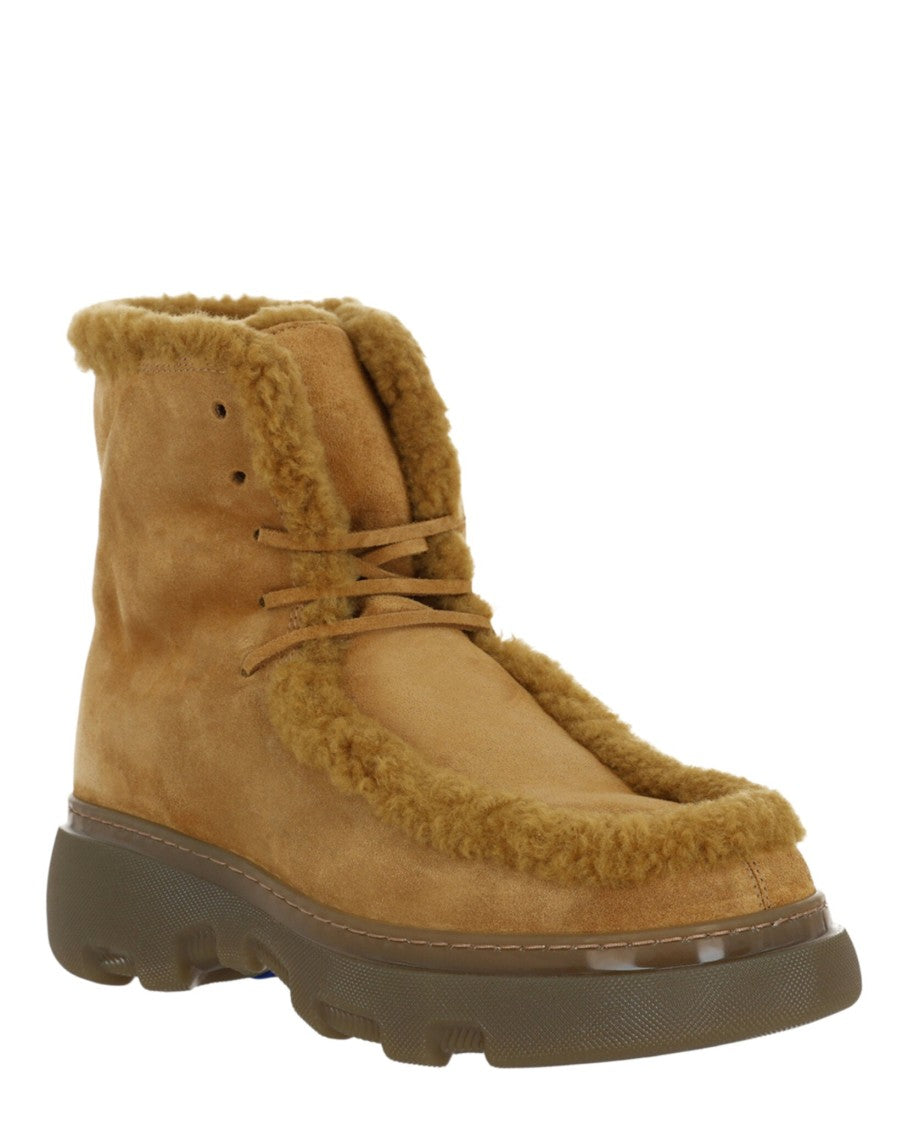 Burberry Creeper Shearling Boots