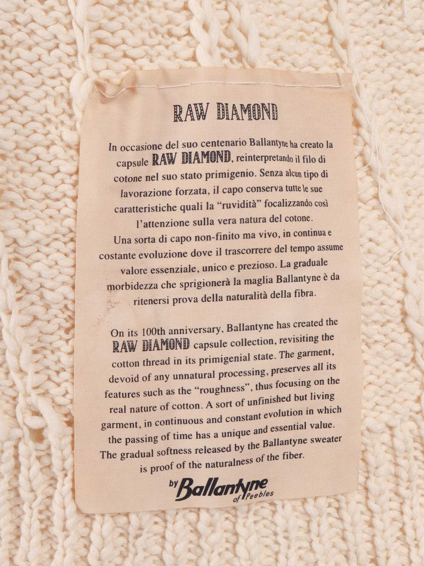 Ballantyne Textured Cable Knit Sweater