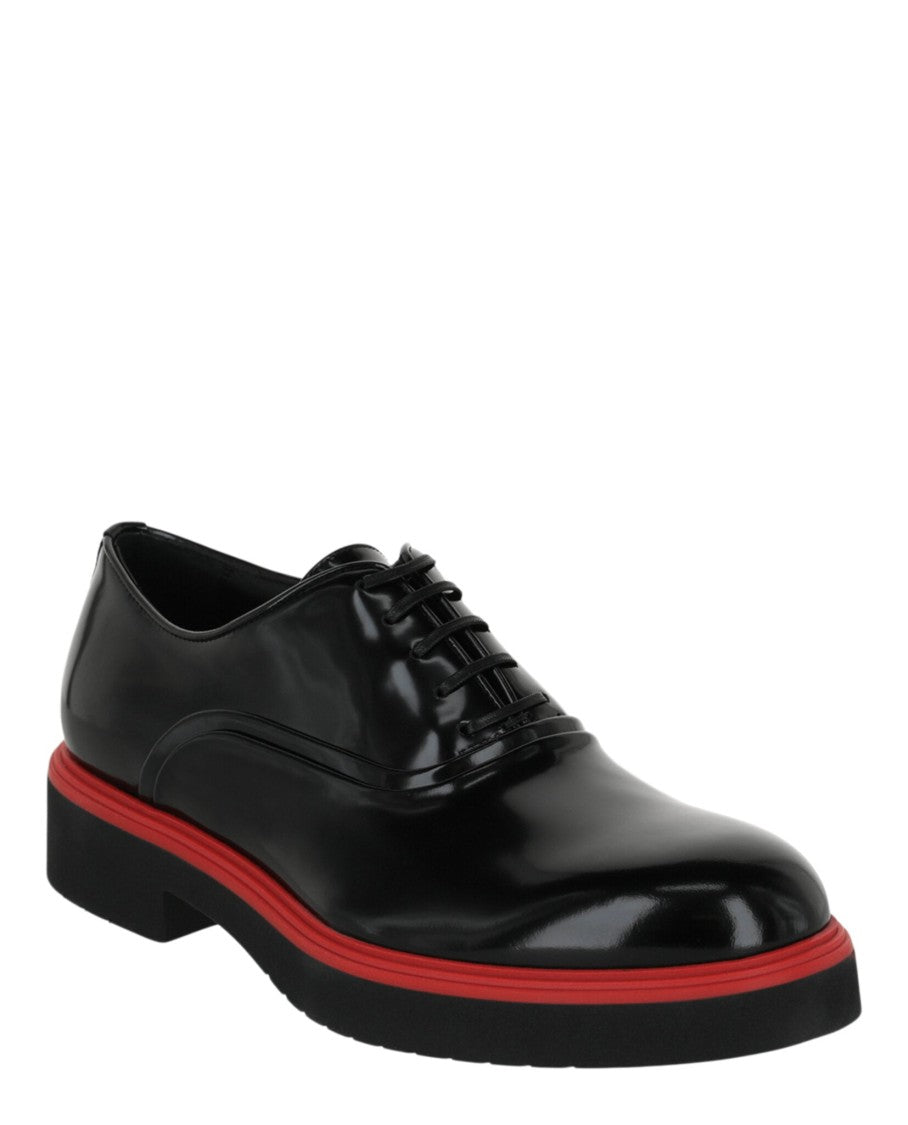 Ferragamo Fiorino Leather Derby Loafers