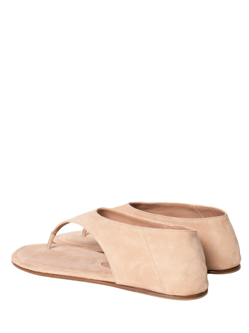 Gia Borghini Beige Wrap Around Suede Sandals