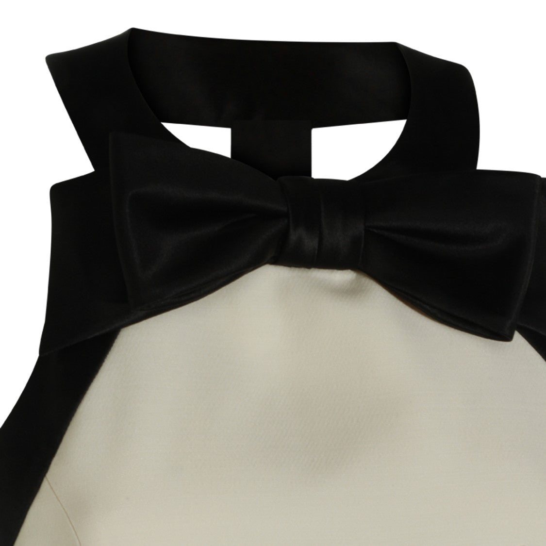Valentino Sleeveless Wool Mini Dress With Bow Detail