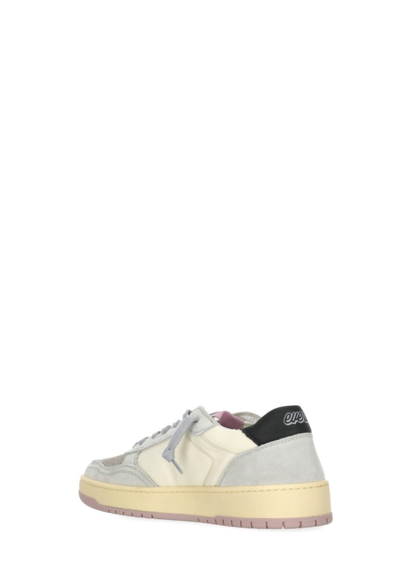 Evenu Equal Grey Calf Hair Low-Top Sneakers